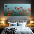 Feld Der Mohnblumen Orange Petalien Traumhafte Atmosphare
