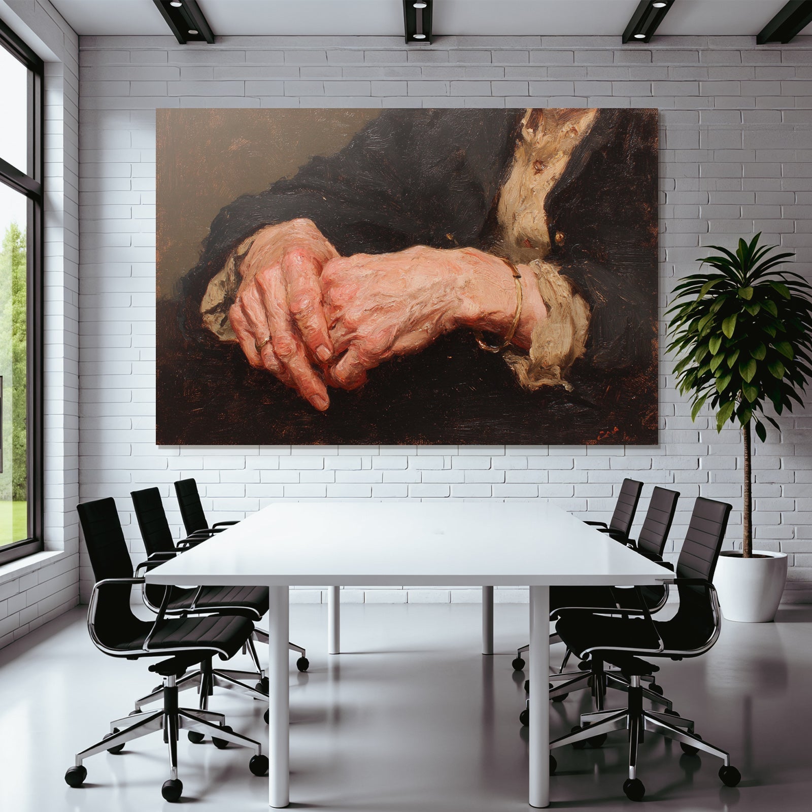 Hände Impressionistisch Mit Juwelen Und Charakter