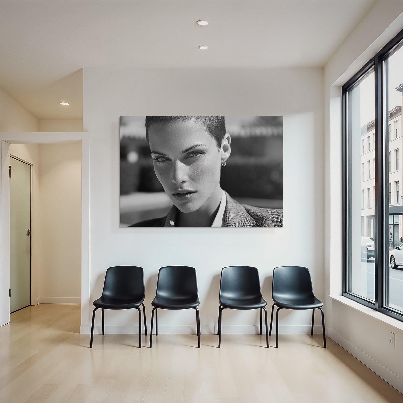 Kurzhaariges Portrait Mit Ausdruck Starken Gesichtszügen