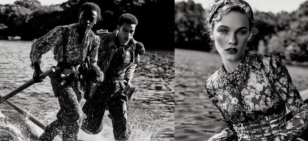 Mode Und Natur In Schwarz Und Weiss Mit Aktivität Und Portrait | Portraets | Menschen und Emotionen