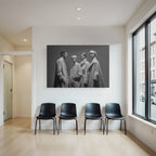 Modefotografie Monochrom Vier Modelle Modische Outfits