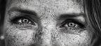 Nahaufnahme Der Augen In Schwarz Und Weiss | Portraets | Menschen und Emotionen