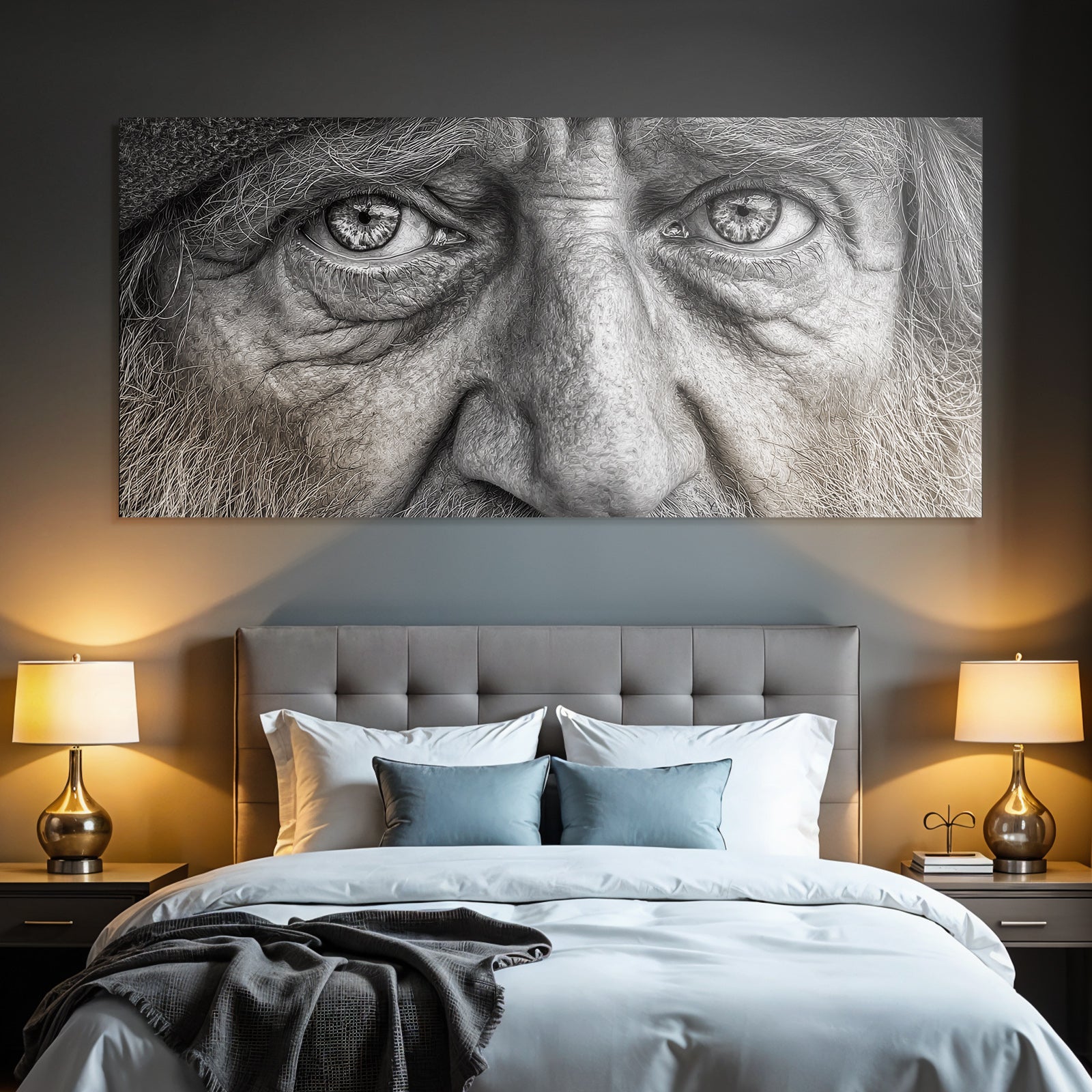 Nahaufnahme Portrait Augen Gesicht Textur Emotionen