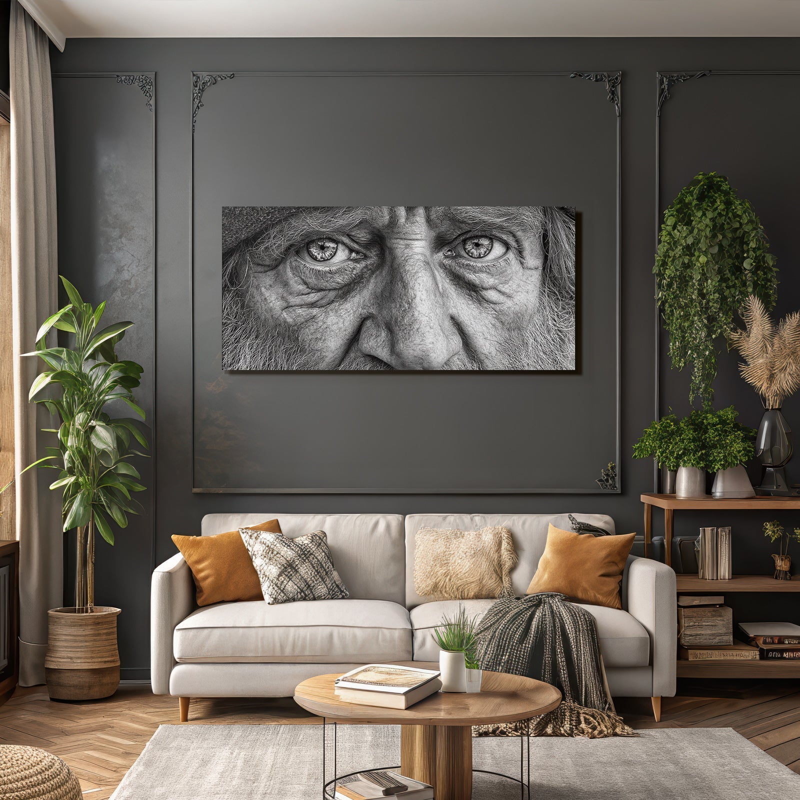 Nahaufnahme Portrait Augen Gesicht Textur Emotionen