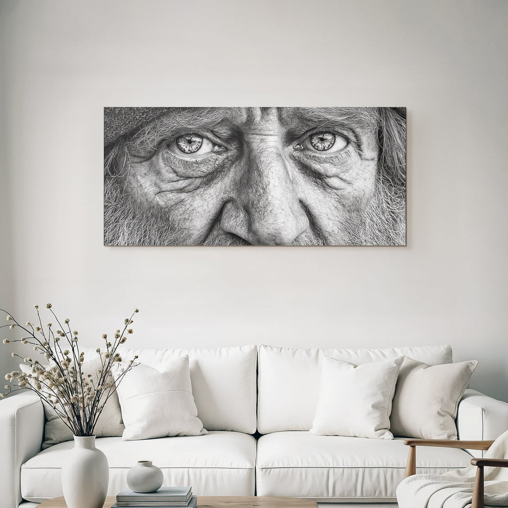 Nahaufnahme Portrait Augen Gesicht Textur Emotionen