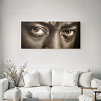 Nahaufnahme Portrait Augen Sepian Ton Vintage Ästhetik