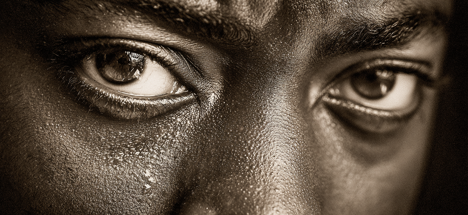 Nahaufnahme Portrait Augen Sepian Ton Vintage Ästhetik | Portraets | Menschen und Emotionen