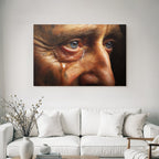 Nahaufnahme Portrait Eines Auges Mit Senkt Und Kunststil