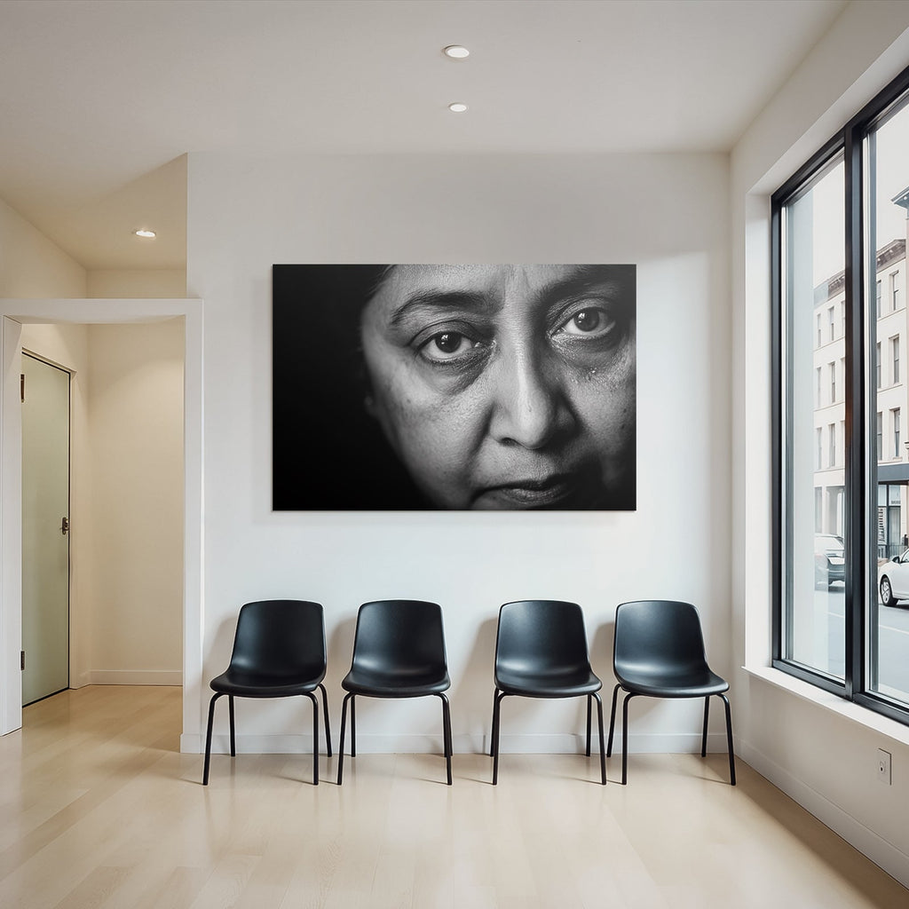 Nahaufnahme Portrait Eines Menschen Augen Facial Features