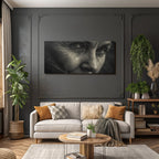 Nahaufnahme Portrait Gesicht Augen Textur Alter Erfahrung