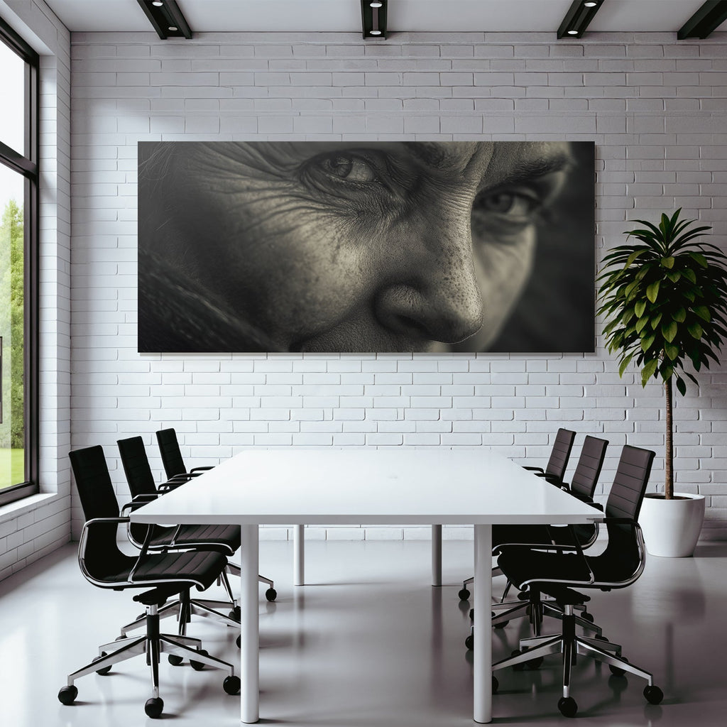 Nahaufnahme Portrait Gesicht Augen Textur Alter Erfahrung