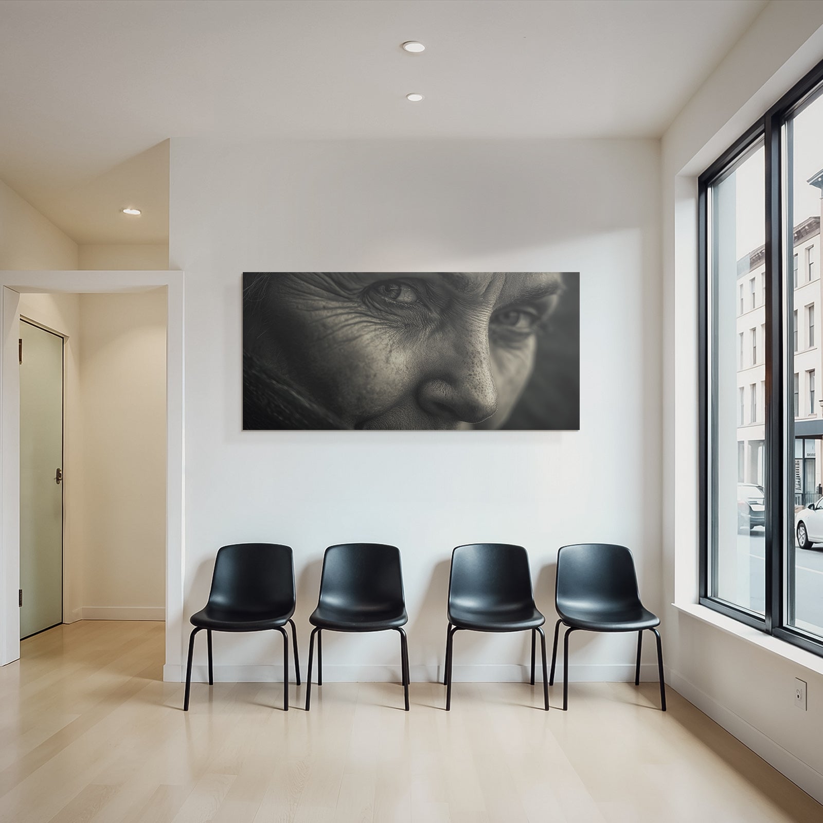 Nahaufnahme Portrait Gesicht Augen Textur Alter Erfahrung