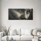 Nahaufnahme Portrait Gesicht Augen Textur Alter Erfahrung
