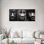 Nahe Portraits Von Männern Monochrom Intensität Und Tiefe
