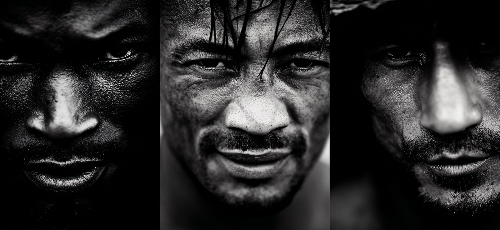 Nahe Portraits Von Männern Monochrom Intensität Und Tiefe | Portraets | Menschen und Emotionen