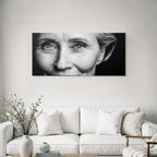 Naheaufnahme Portrait Gesicht Augen Textur Alter Weisheit