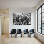 Schwarz Und Weiss Fotografie Modelle Im Freien Mit Architektonischem Hintergrund