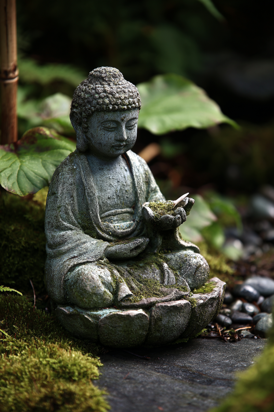 Decorative Statü Seated Figure Spirituality Garden Atmosphere | Spirituelle Motive und Buddha | Menschen und Emotionen