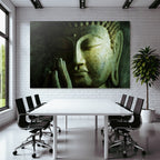 Buddha Skulptur Gebetshaltung Ruhe Meditiation