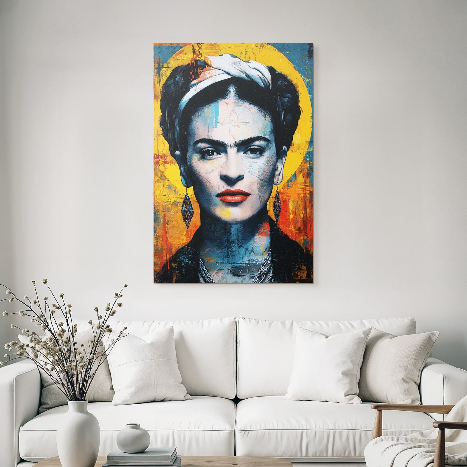 Stylisierte Portrait Einer Frau Mit Jewelery Und Bold Makeup