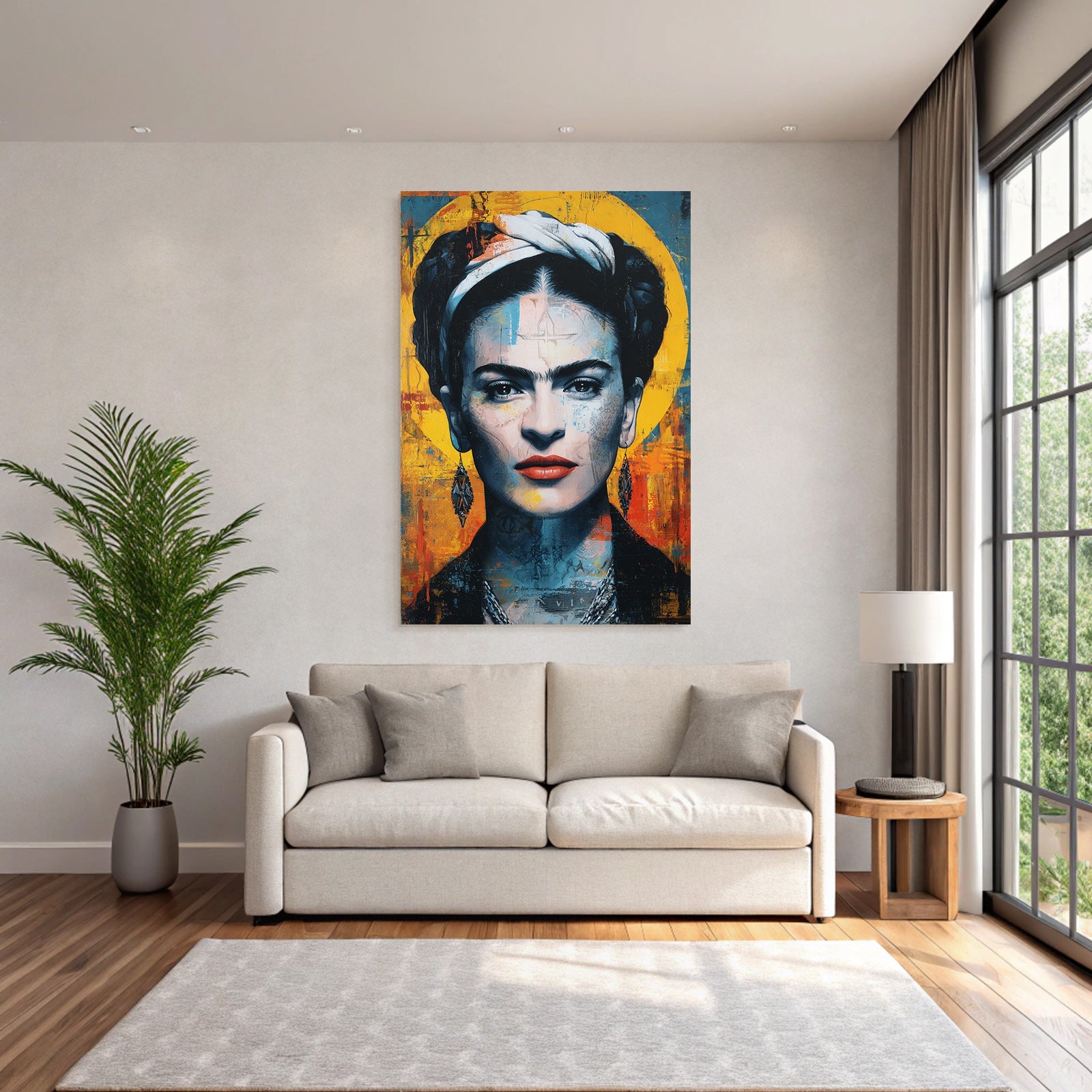 Stylisierte Portrait Einer Frau Mit Jewelery Und Bold Makeup