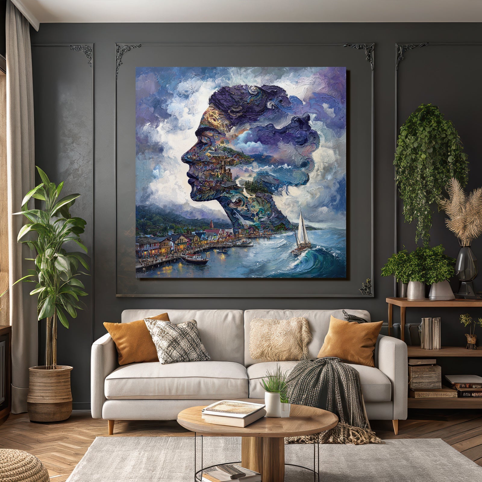 Verbindung Von Mensch Und Natur Kunstwerk