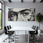 Augene In Rosen Und Blattwerk Illustration Line Art
