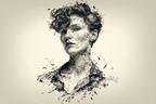 Künstlerische Skizze Person Modernes Abstraktes Portrait | Tattoo Aesthetik | Menschen und Emotionen