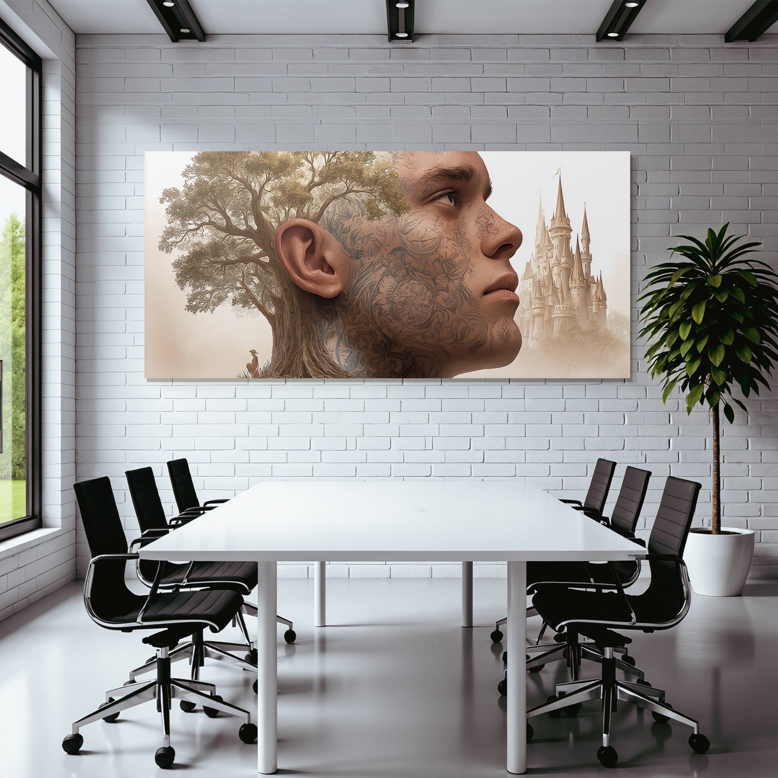 Mensch Natur Architektur Harmonie Surrealismus