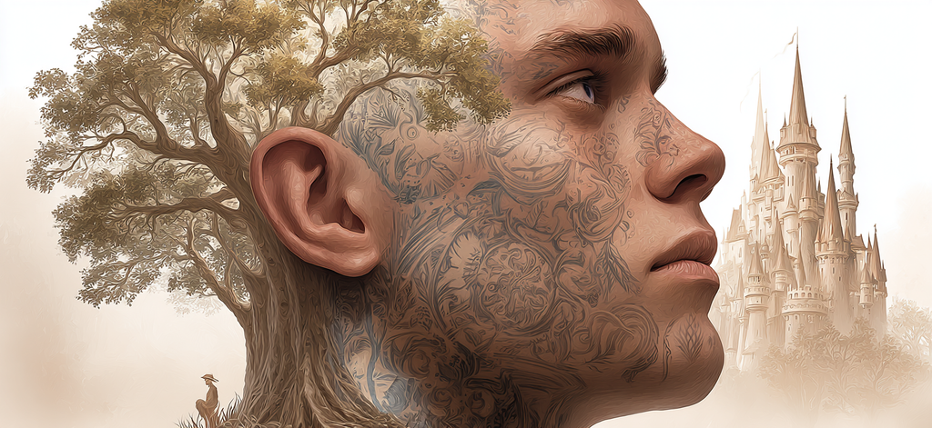 Mensch Natur Architektur Harmonie Surrealismus | Tattoo Aesthetik | Menschen und Emotionen