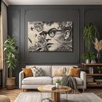 Personengesicht Mit Natur Elementen Kunstwerk