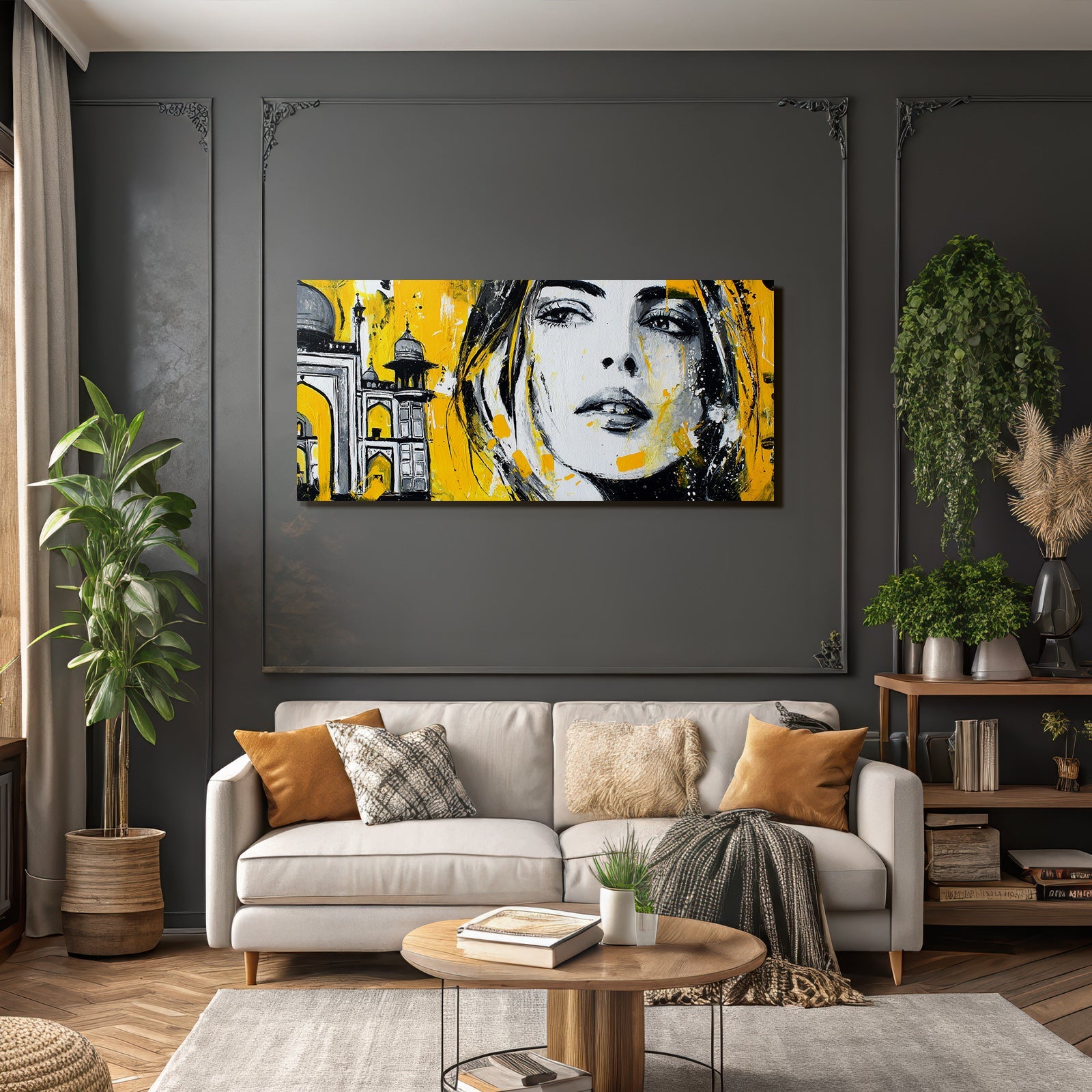 Portrait Frau Architektur Nordindische Kultur Kunstwerk