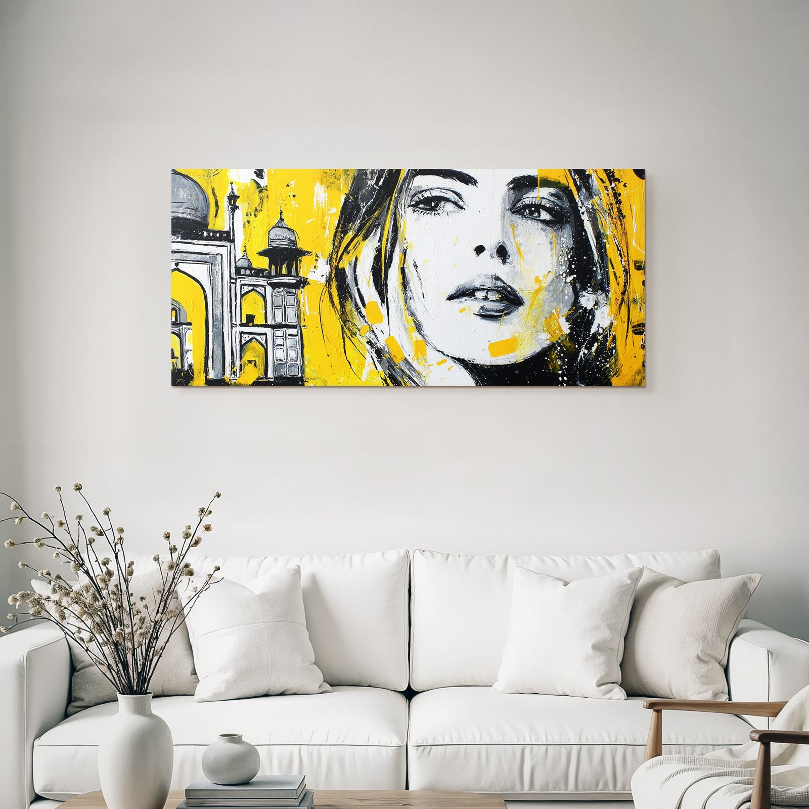 Portrait Frau Architektur Nordindische Kultur Kunstwerk