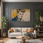 Stylisierte Kunstfigur Mit Aussdrucksvollem Blick