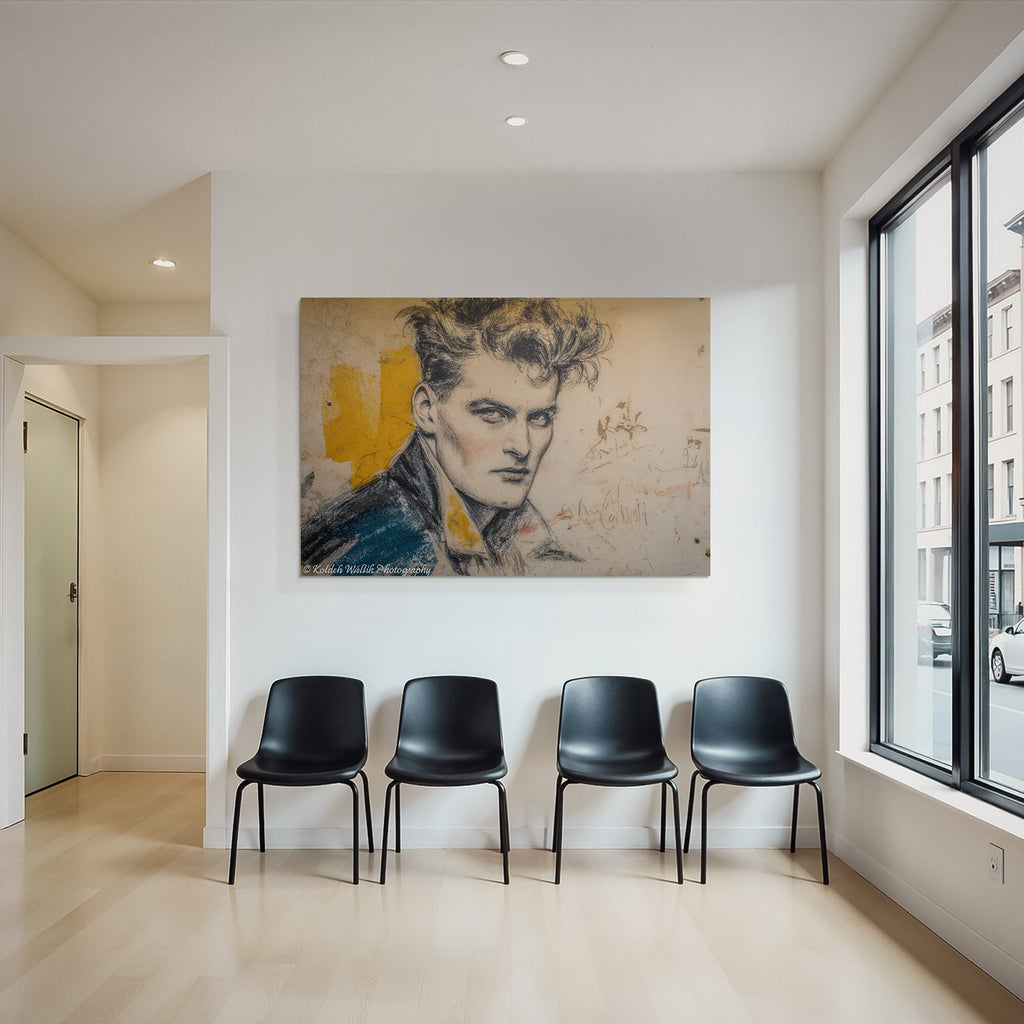 Stylisierte Kunstfigur Mit Aussdrucksvollem Blick