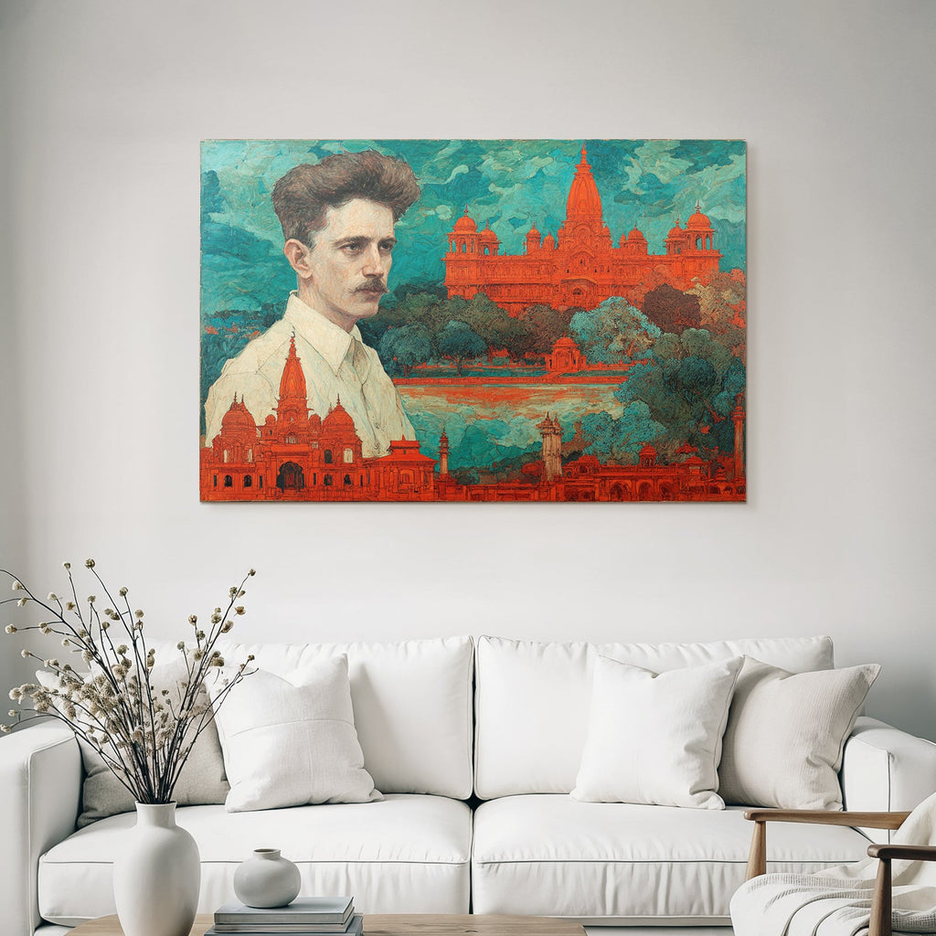 Vivid Künstlerische Darstellung Architektonische Elemente Porträt