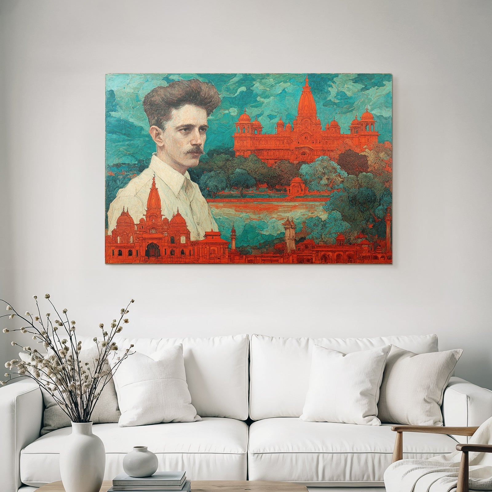 Vivid Künstlerische Darstellung Architektonische Elemente Porträt
