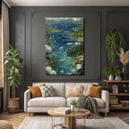 Küstenansicht Mit Booten Und Yachten Impressionistische Malerei