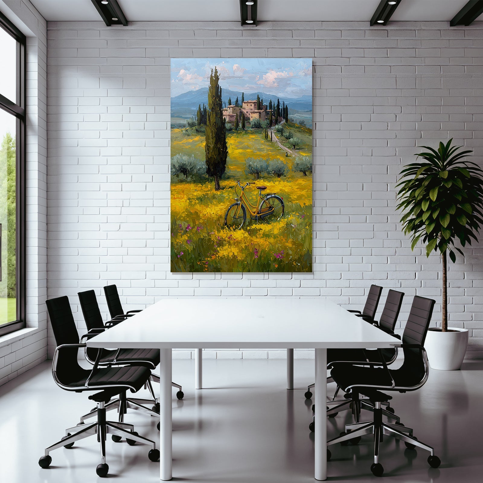 Lively Countryside Landscape with Farmer's Wheel and Villa Impressionism