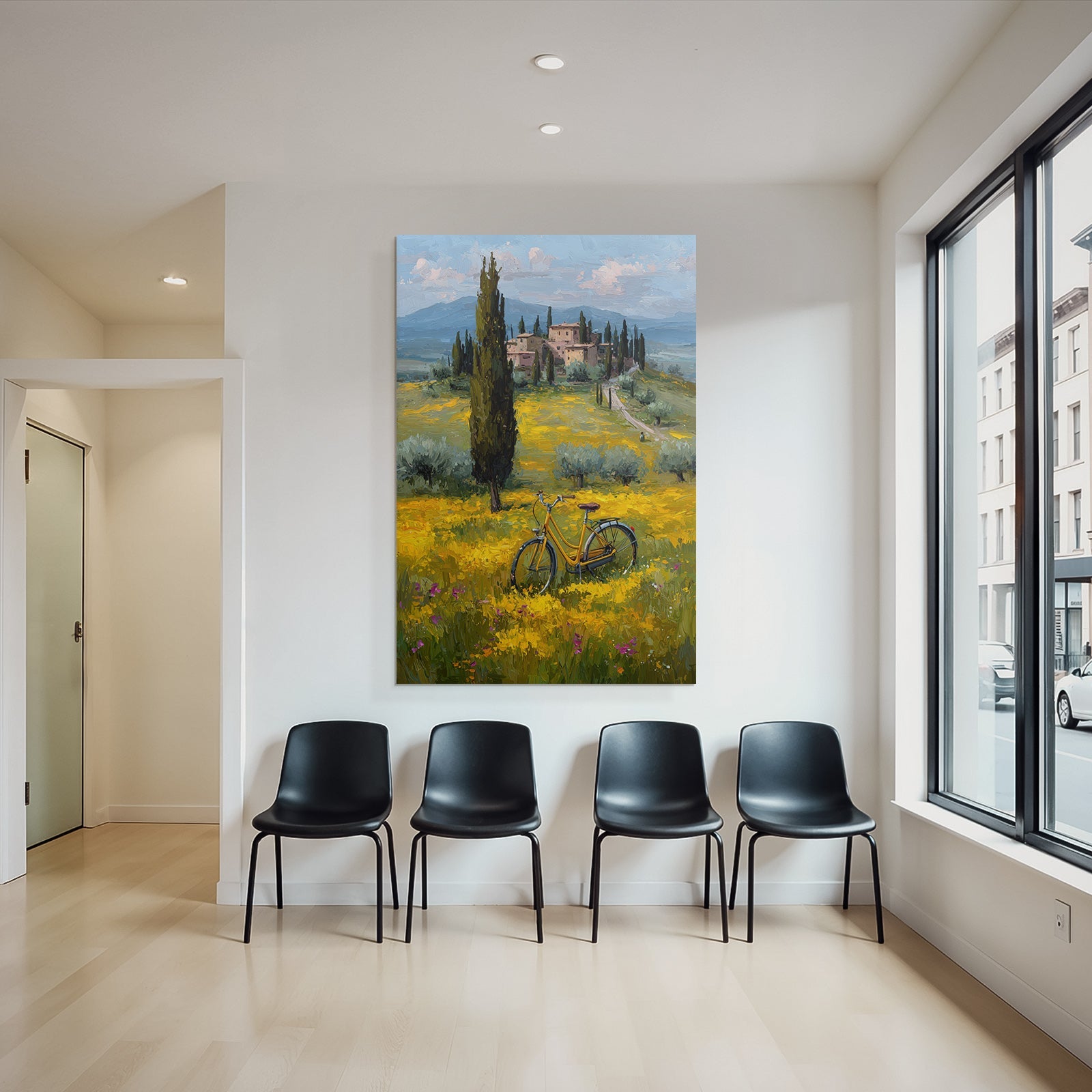 Lively Countryside Landscape with Farmer's Wheel and Villa Impressionism