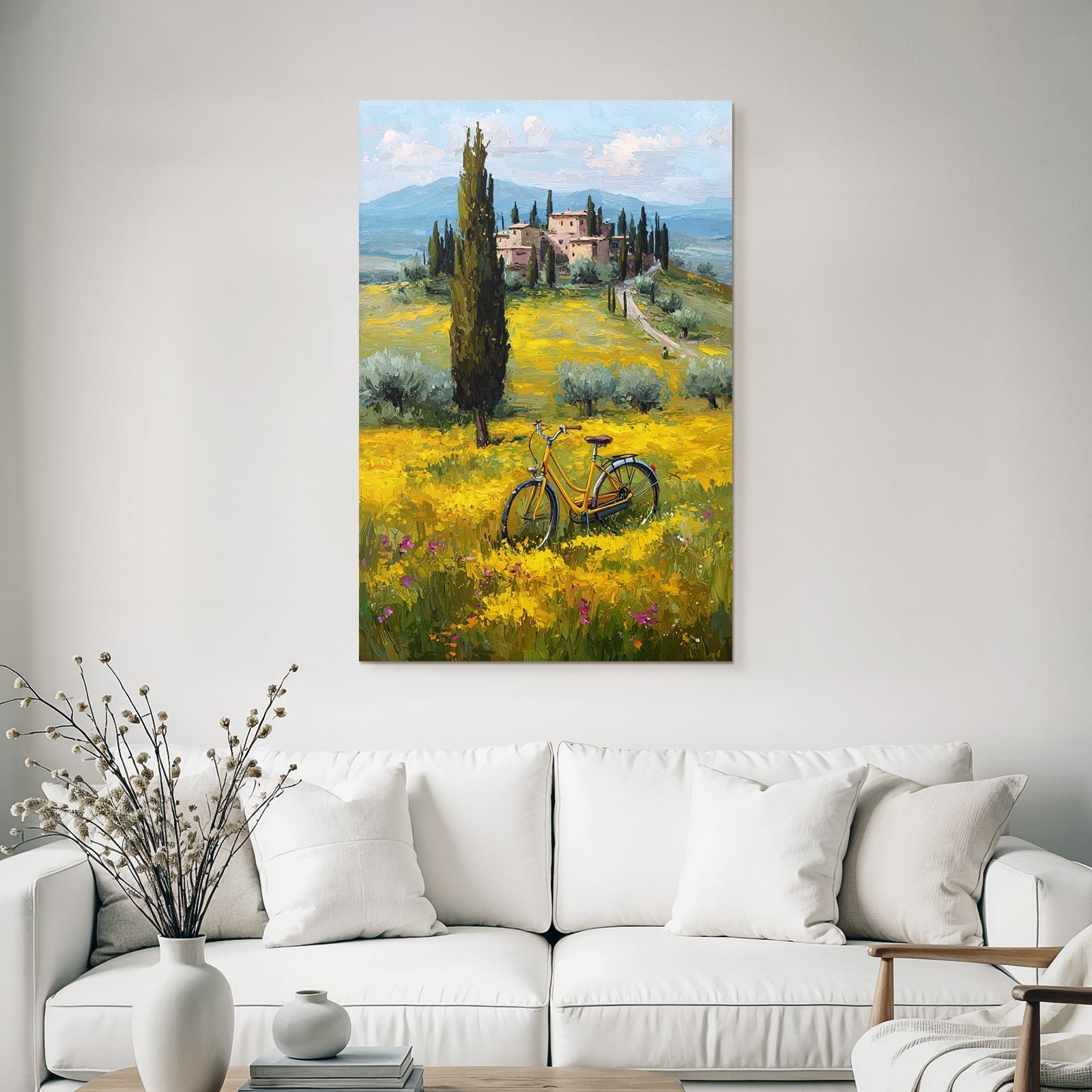 Lively Countryside Landscape with Farmer's Wheel and Villa Impressionism