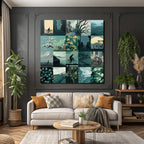 Cycling in Nature Idyllic Cityscapes Collage