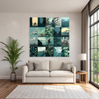 Cycling in Nature Idyllic Cityscapes Collage