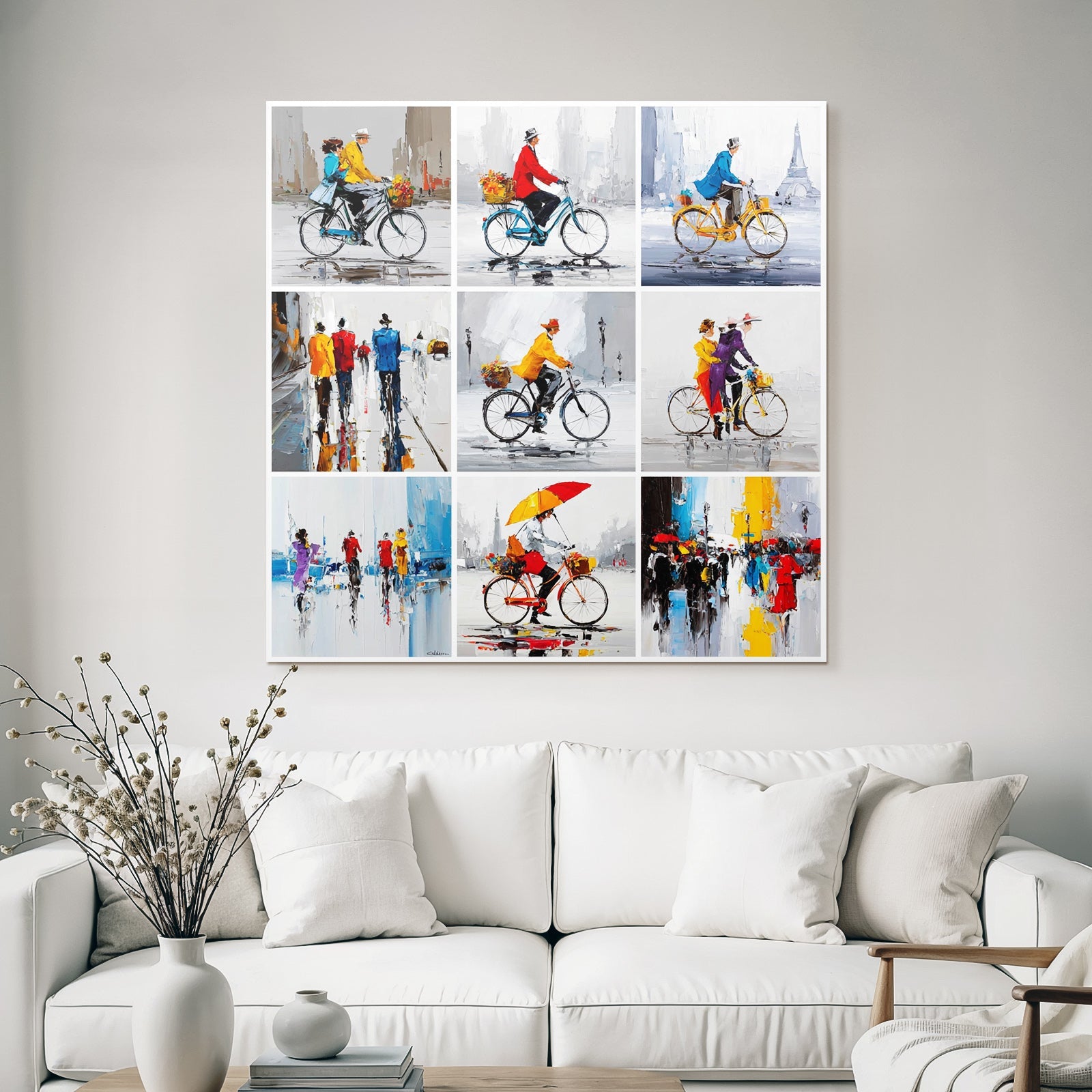 Cycling In The City Collage Vivid Moments