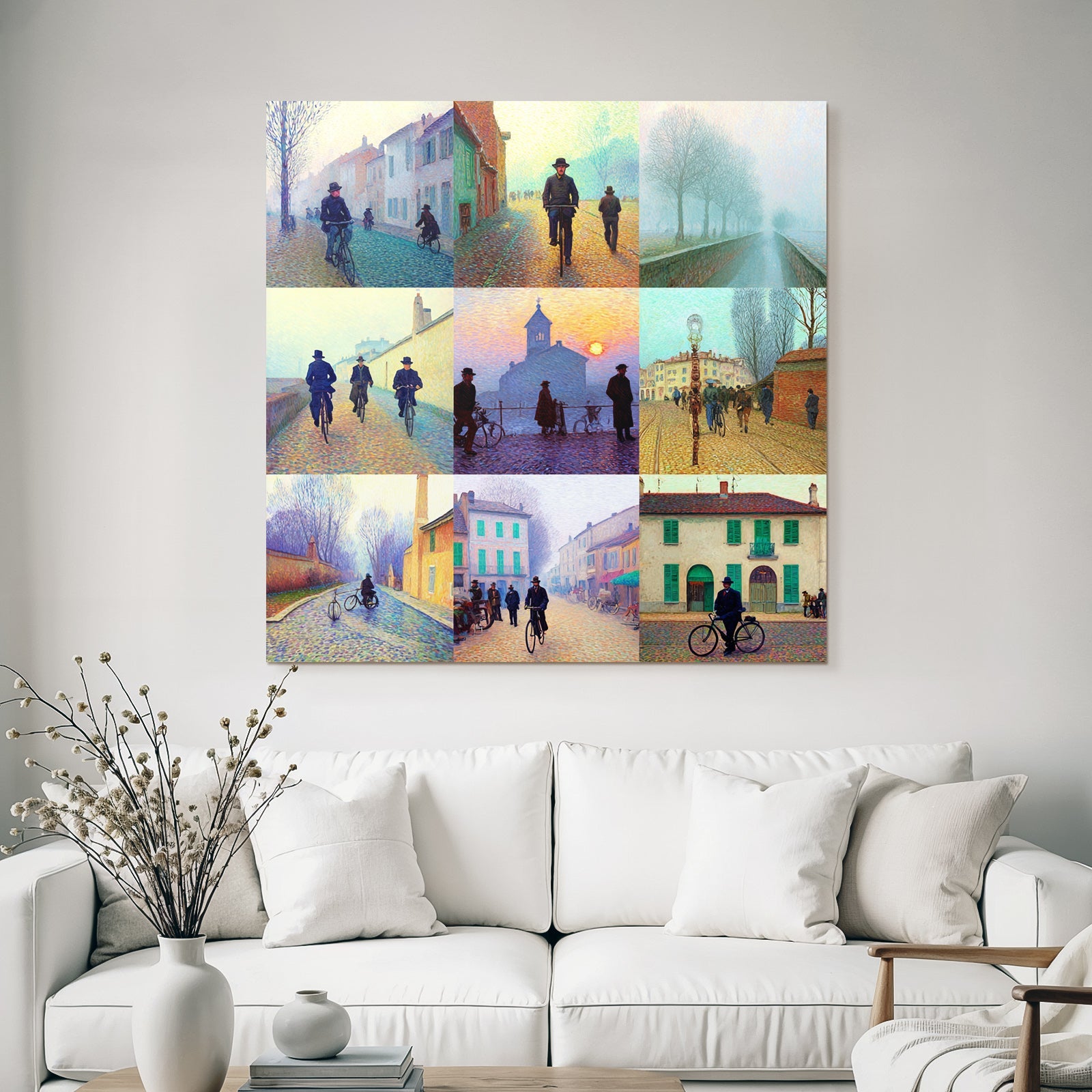 Cyclist Impressionism Everyday Life Nostalgia