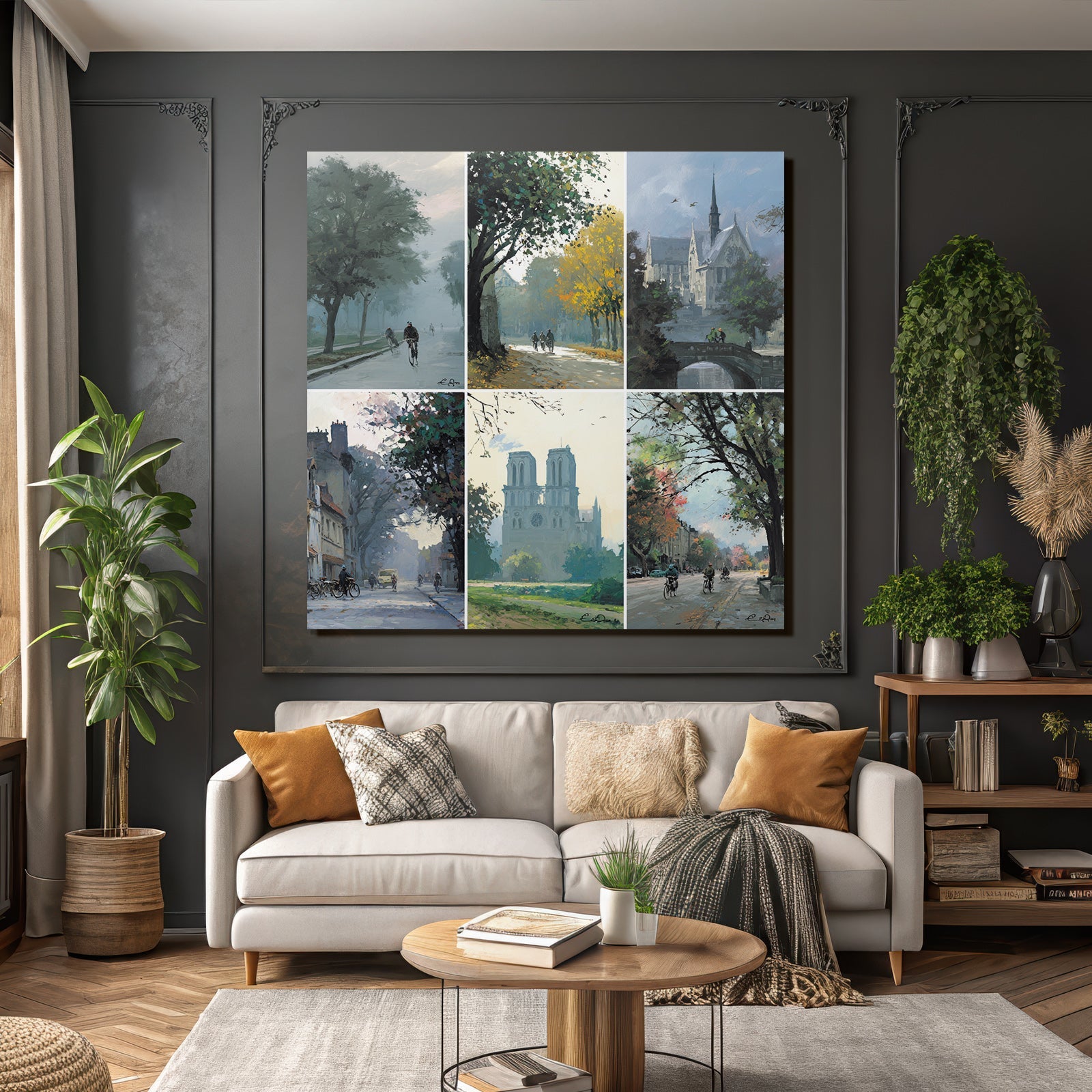 Landschaften Und Szenen In Kunst Ruhige Und Picturesqü Momente
