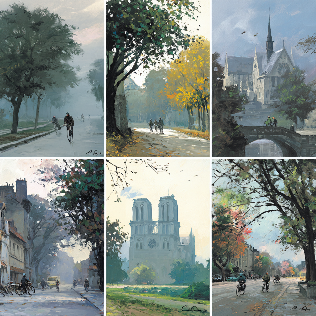 Landschaften Und Szenen In Kunst Ruhige Und Picturesqü Momente | Fahrraeder und Motorraeder | Mobilitaet und Technik