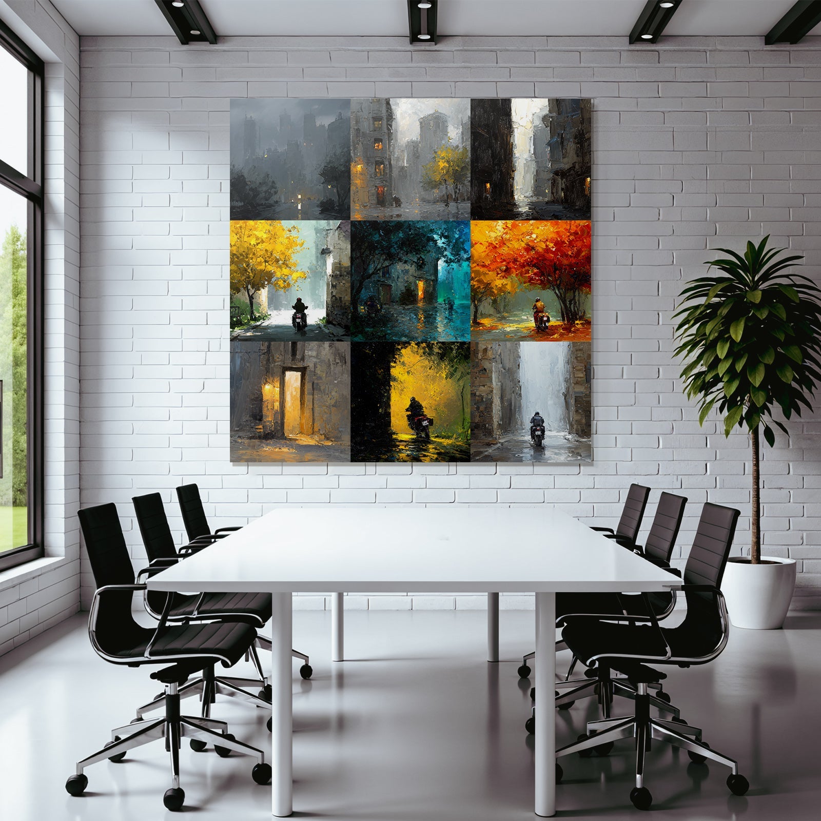 Urbanlandschaften Collage Moods Stadtleben Kunst