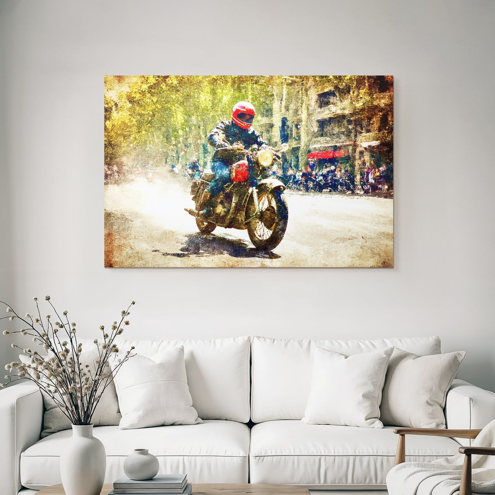 Motorradfahrer Stadt Event Symposium Vibrant Movement