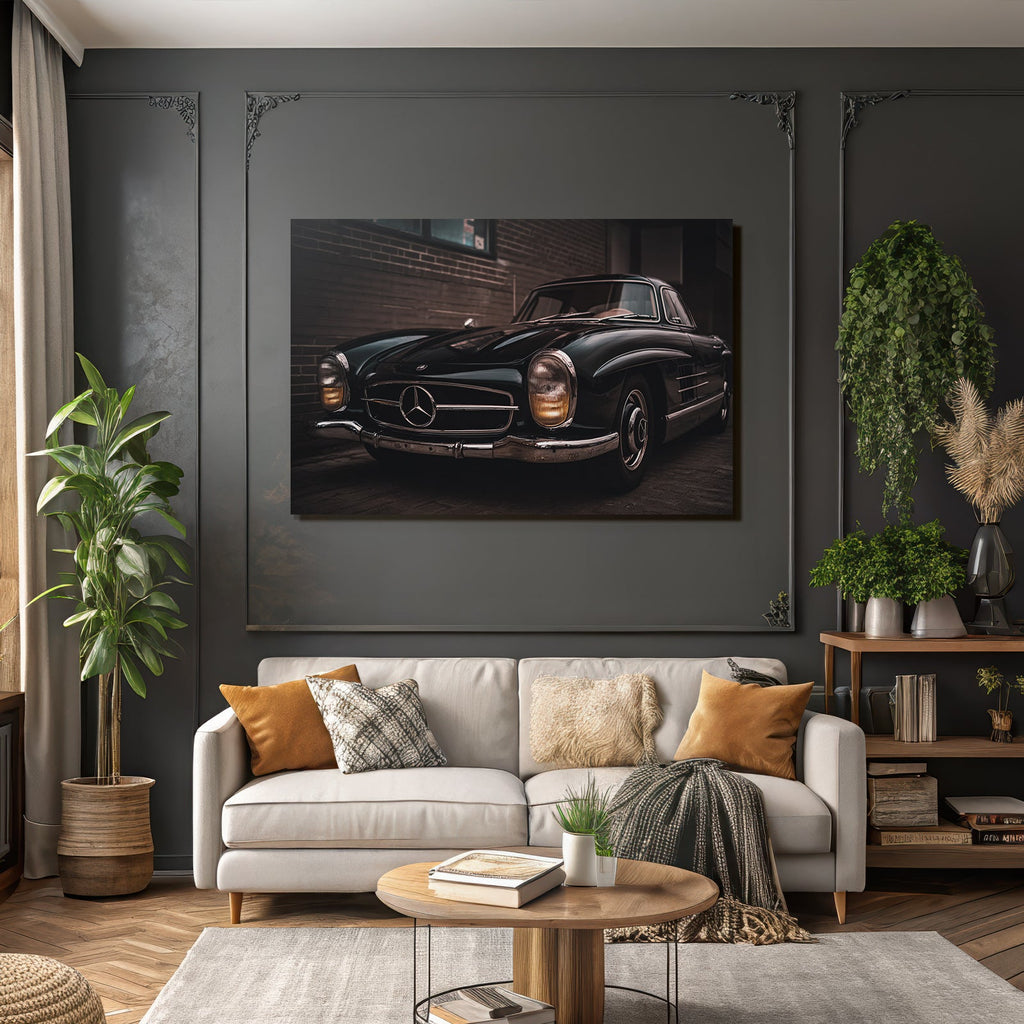 Klassischer Mercedes Benz Wagen Mitte 20 Jahrhundert Schwarz